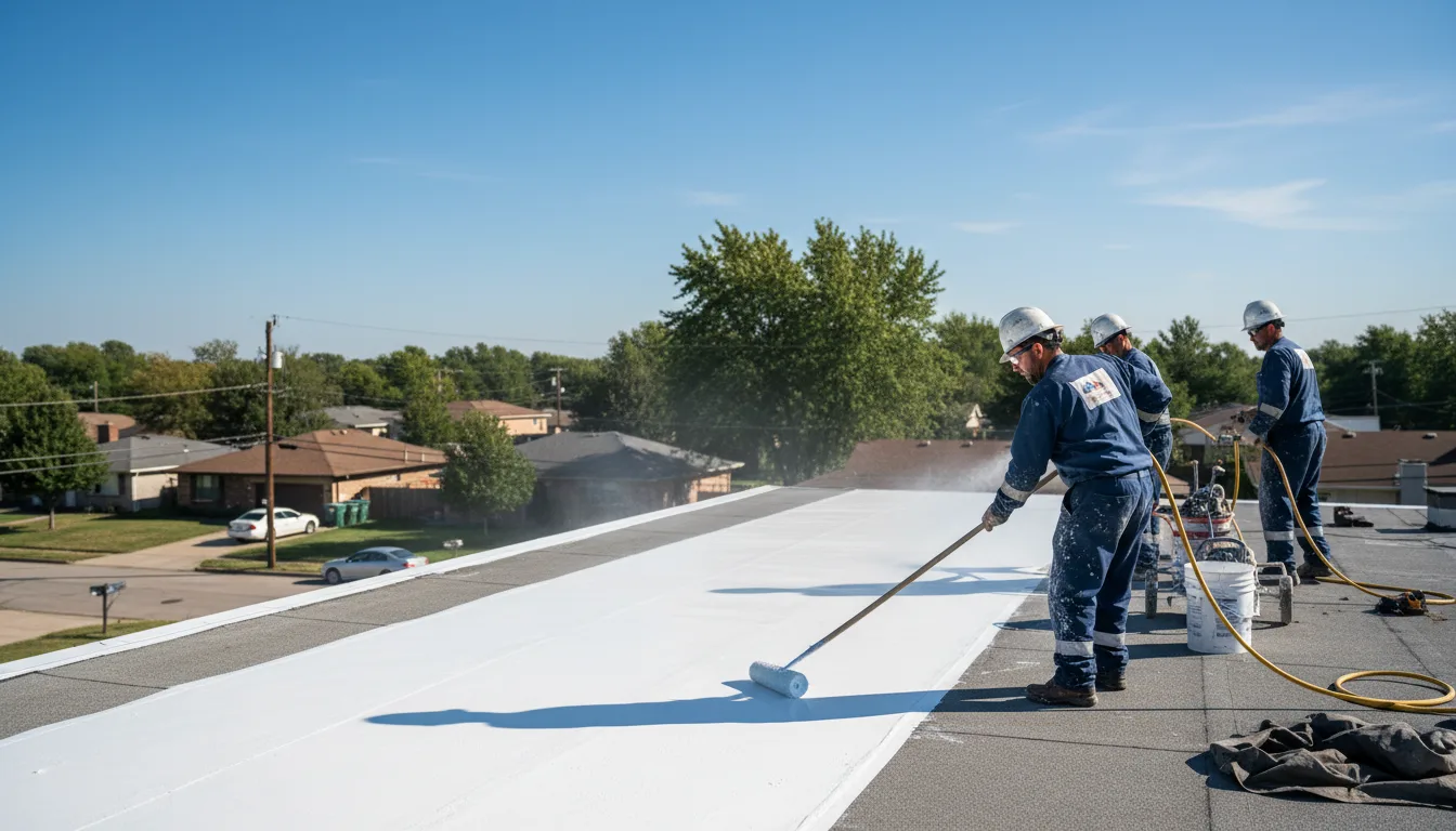 Commercial roof coating in Youngstown, OH near me